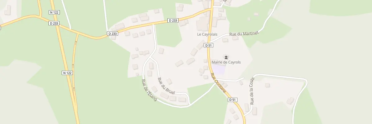 Plan du 2 Rue de l’Etang à Cayrols