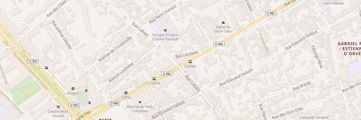 Plan du 412 Rue Gabriel Péri à Colombes
