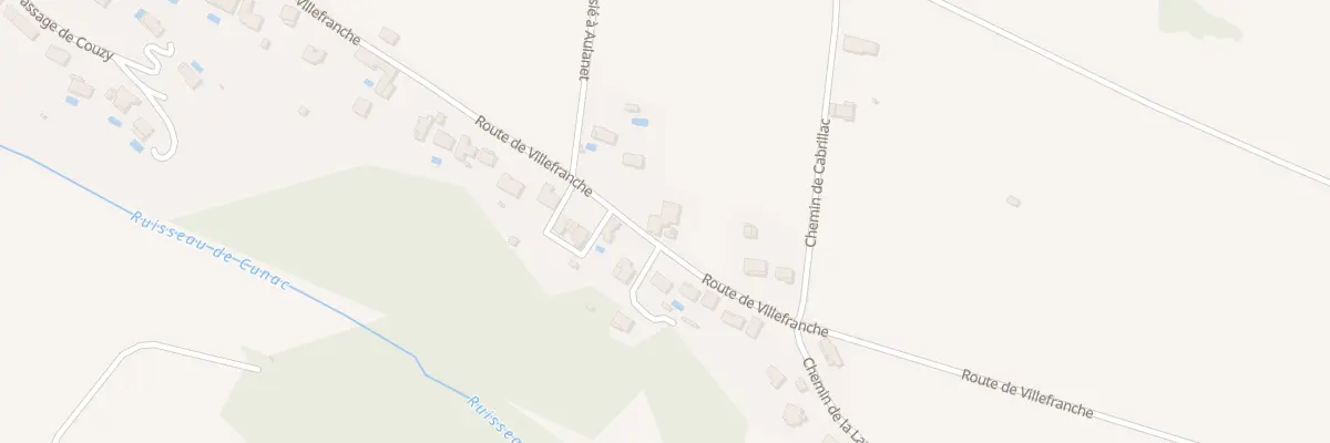 Plan du 85 Rte de Villefranche à Cunac