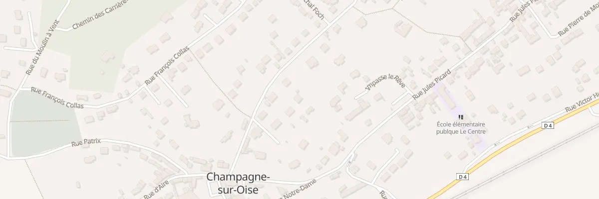 Plan du 12 Rue du Gal Corbineau à Champagne-sur-Oise
