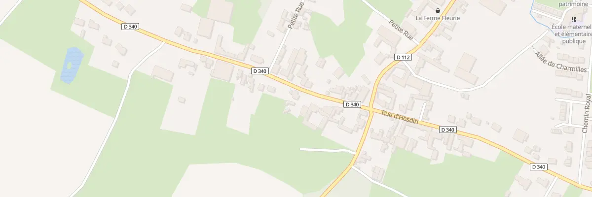 Plan du 13 Rue d’Hesdin à Boubers-sur-Canche