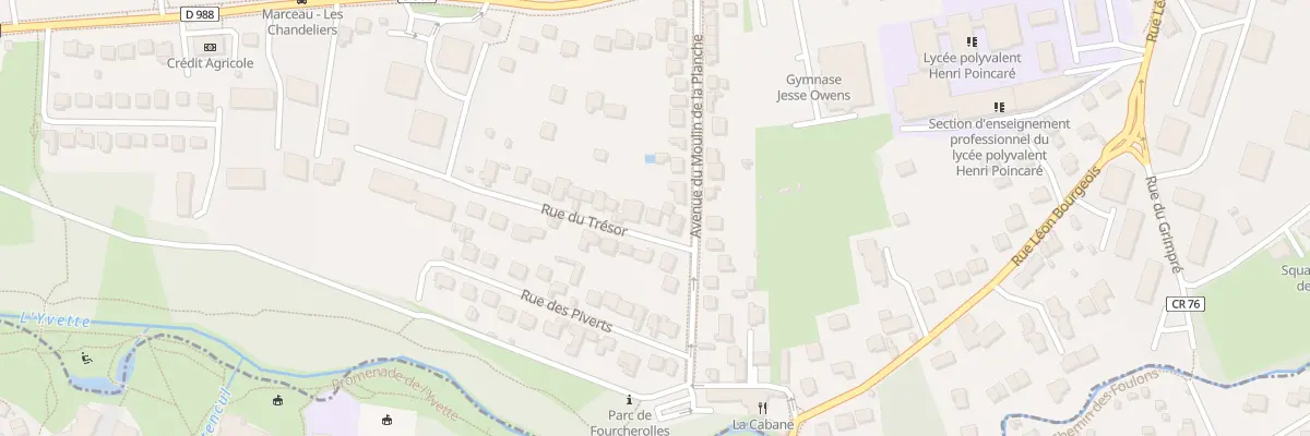 Plan du 6 Rue du Trésor à Palaiseau