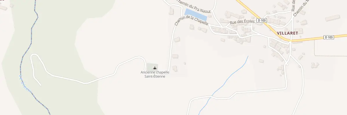 Plan du 3 Che de la Chapelle à Brousses-et-Villaret