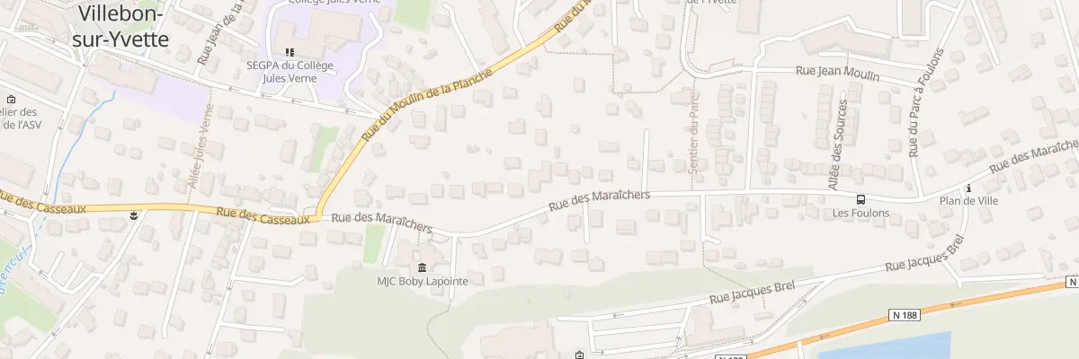 Plan du 17 Rue des Maraichers à Villebon-sur-Yvette