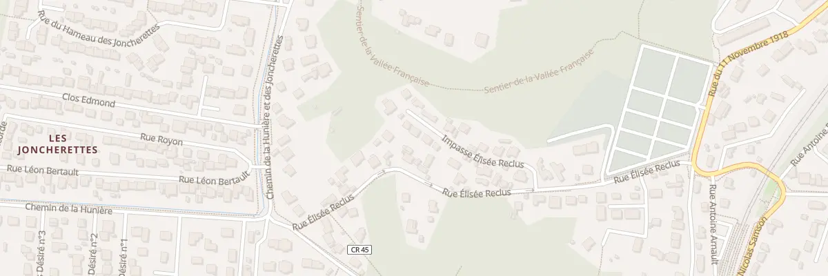 Plan du 13B Imp Elisée Reclus à Palaiseau