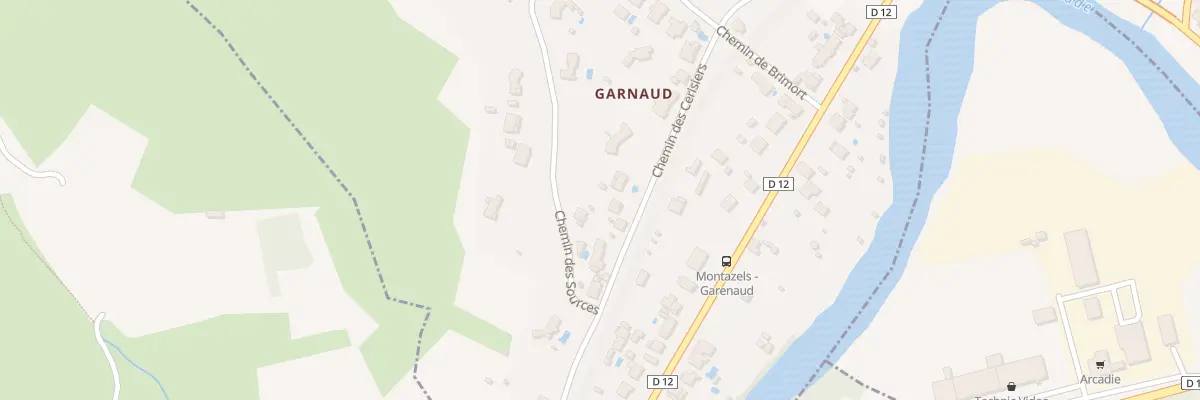 Plan du 206A Garnaud à Montazels