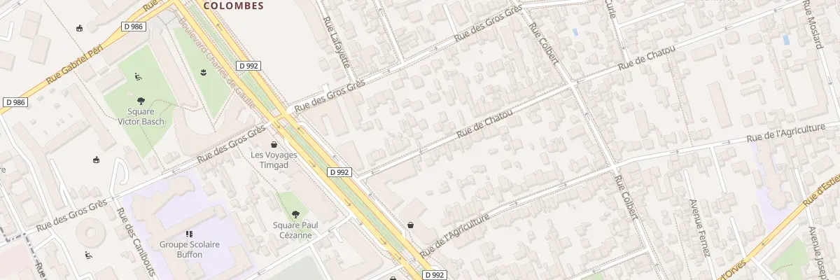 Plan du 158 Rue de Chatou à Colombes