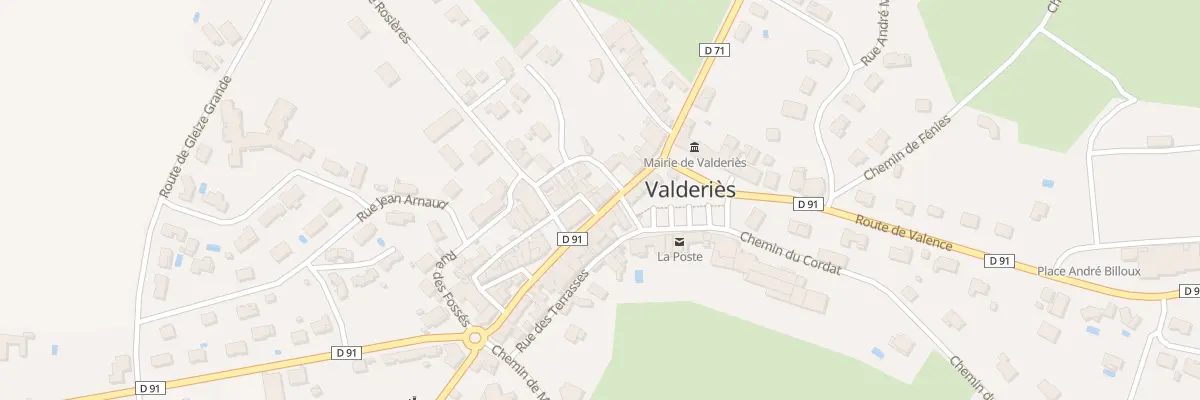 Plan du 8 Rue Jean Jaurès à Valderiès