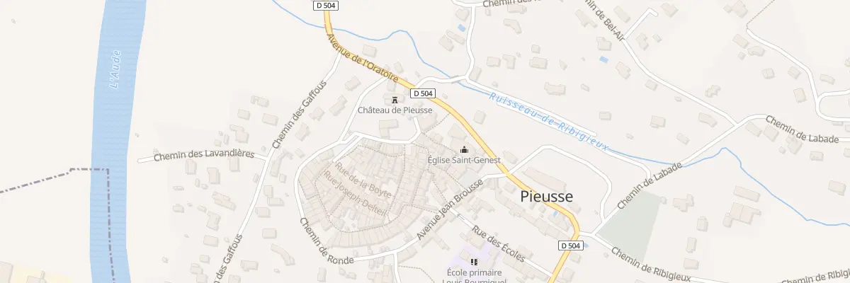 Plan du 11 Le Village à Pieusse