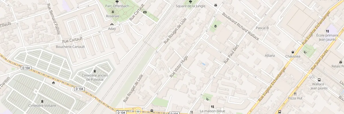 Plan du 35 Rue Victor Hugo à Puteaux