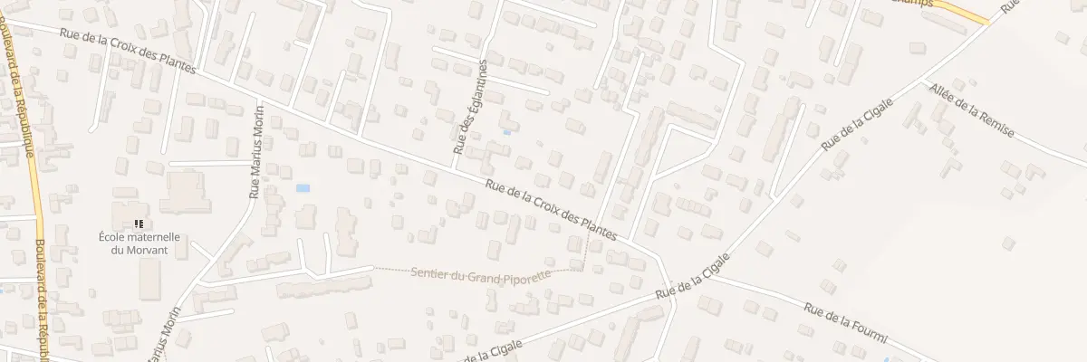 Plan du 49 Rue de la Croix des Plantes à Châteauneuf-sur-Loire
