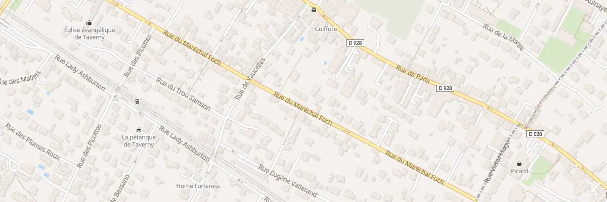 Plan du 52 Rue du Maréchal Foch à Taverny