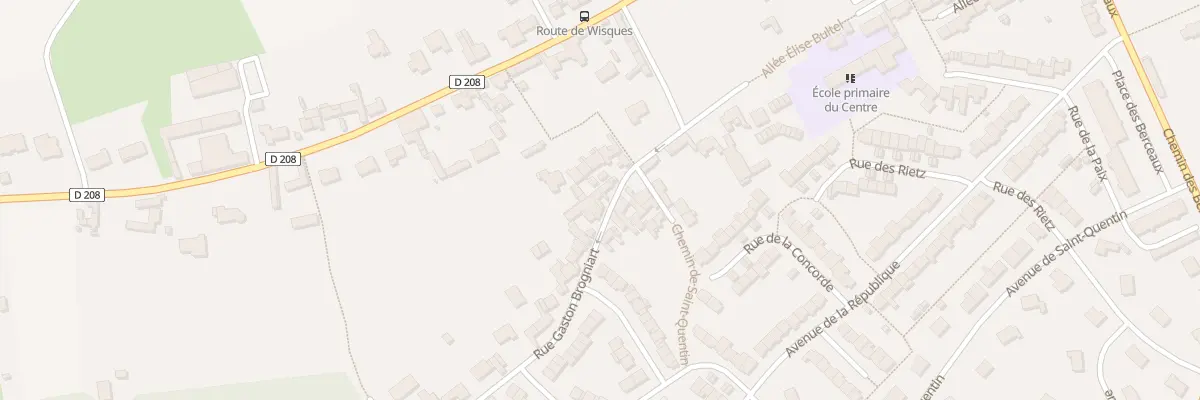 Plan du 20B Rue Gaston Brogniart à Longuenesse