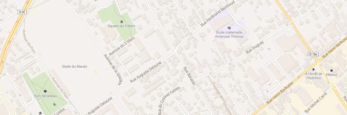 Plan du 7 Rue Baratier à Argenteuil