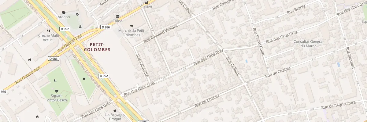 Plan du 168 Rue des Gros Grès à Colombes
