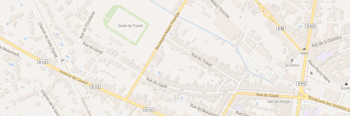Plan du 51 Rue du Travet à Castres