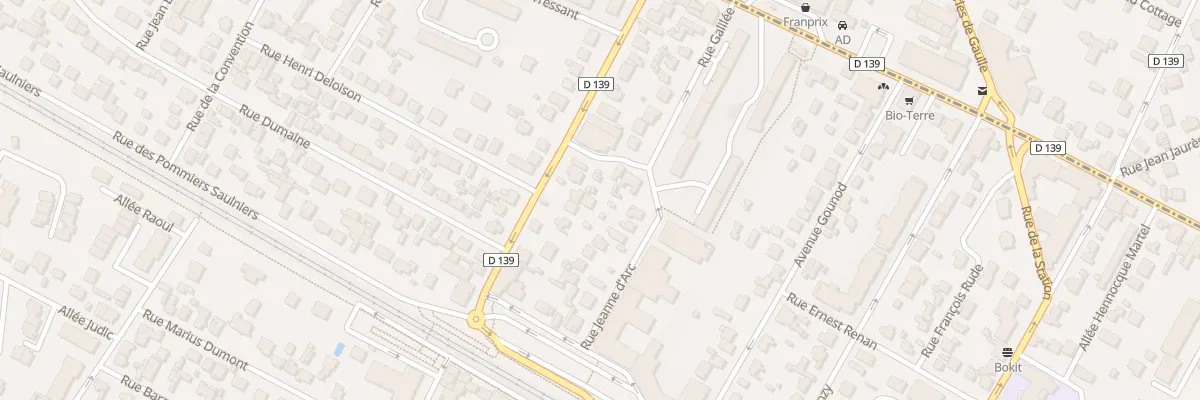 Plan du 17 Rue Jeanne d’Arc à Franconville
