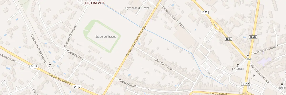 Plan du 56 Rue du Travet à Castres