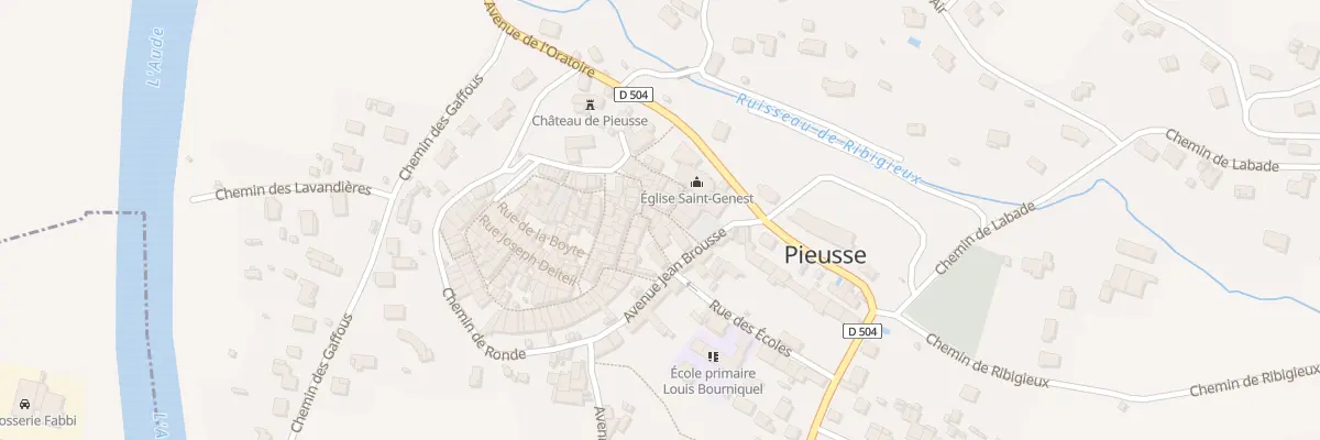 Plan du 4 Rue du Couvent à Pieusse