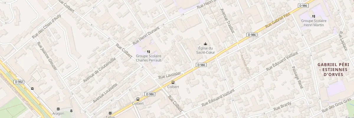 Plan du 382 Rue Gabriel Péri à Colombes