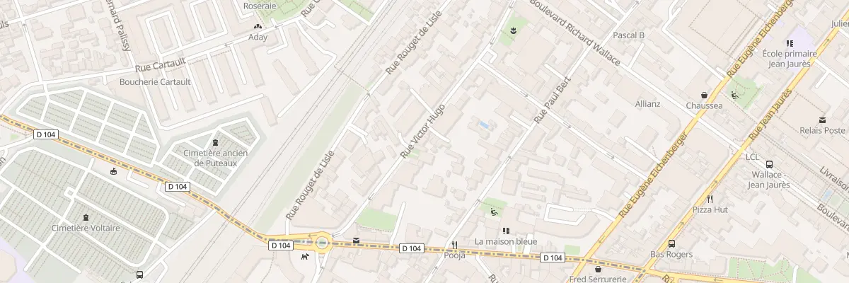 Plan du 26 Rue Victor Hugo à Puteaux