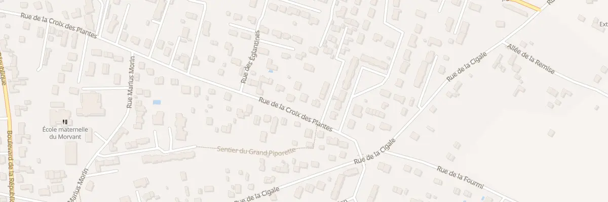 Plan du 51 Rue de la Croix des Plantes à Châteauneuf-sur-Loire