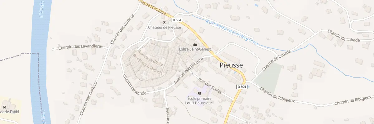 Plan du 47 Le Village à Pieusse