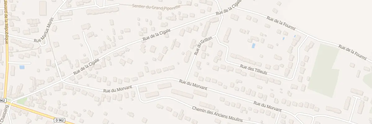 Plan du 1 Rue du Grillon à Châteauneuf-sur-Loire
