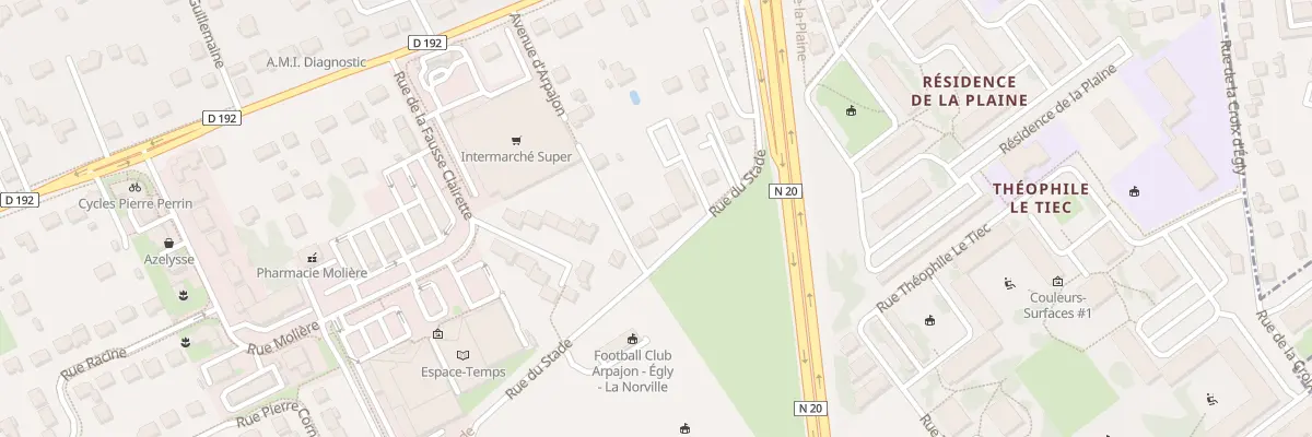 Plan du 14 Rue du Stade à Égly