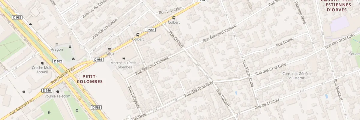 Plan du 95 Rue Edouard Vaillant à Colombes