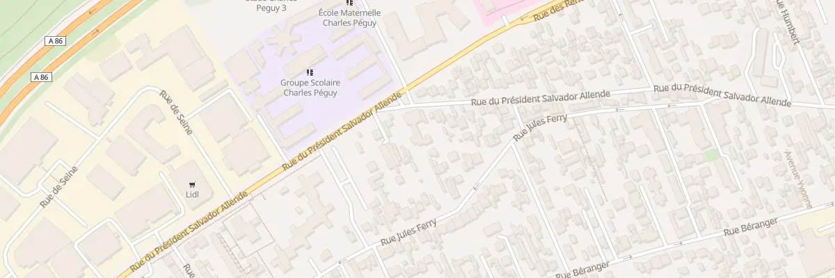 Plan du 135 Rue du Pdt Salvador Allende à Colombes