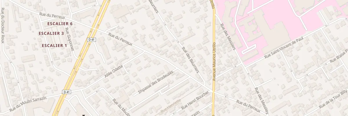 Plan du 60 Rue du Perreux à Argenteuil