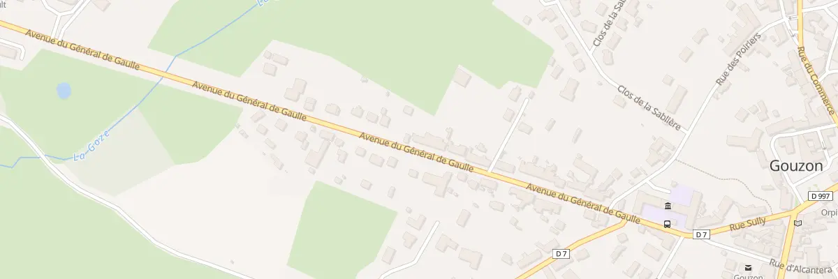 Plan du 52 Av du General de Gaulle à Gouzon