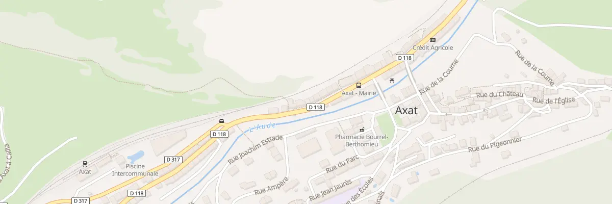 Plan du 73 Rte Departementale à Axat