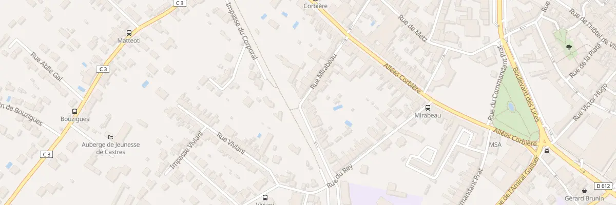 Plan du 80 Bd Magenta à Castres