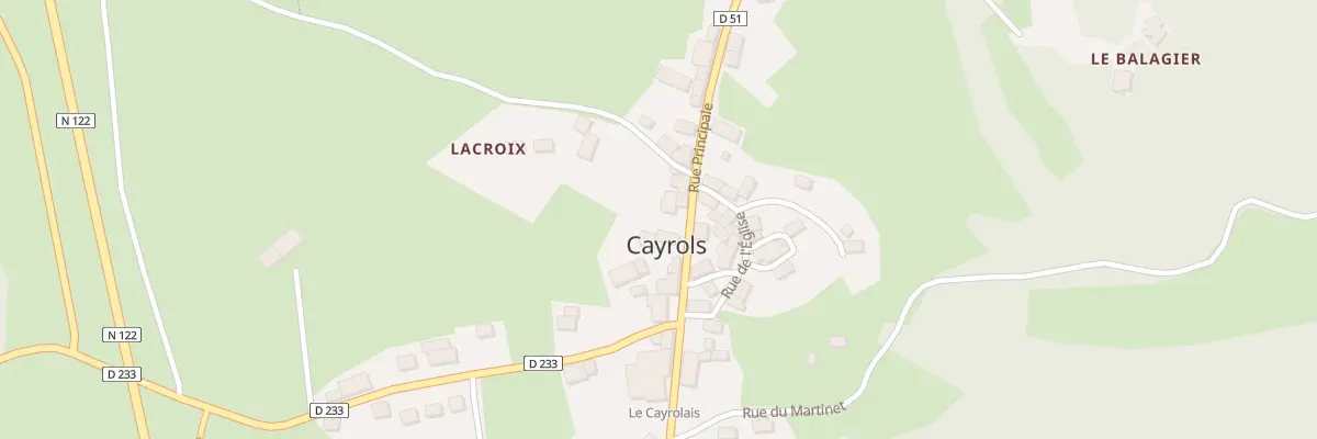 Plan du 21 Rue Principale à Cayrols