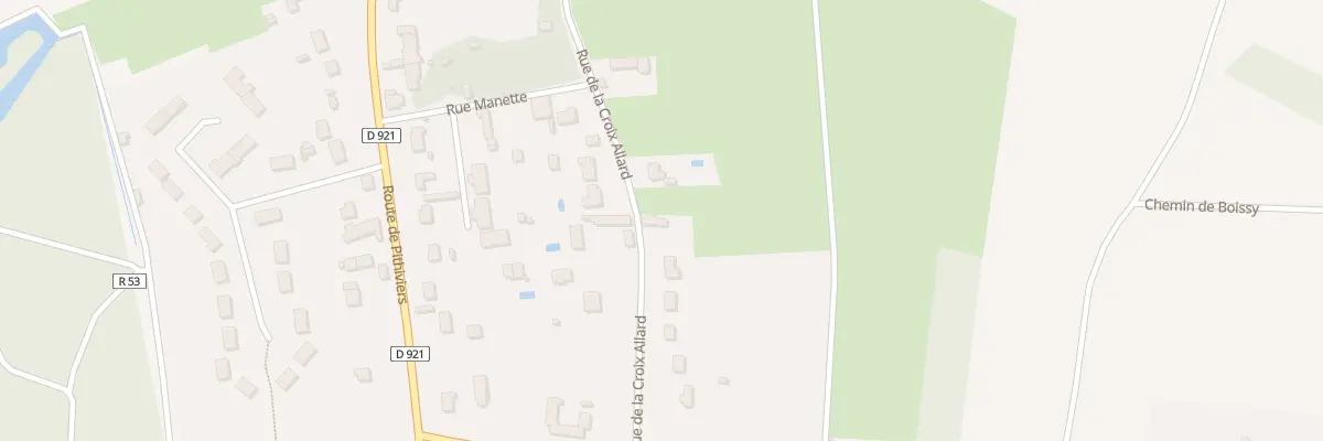 Plan du 16 Rue de la Croix Allard à Vrigny