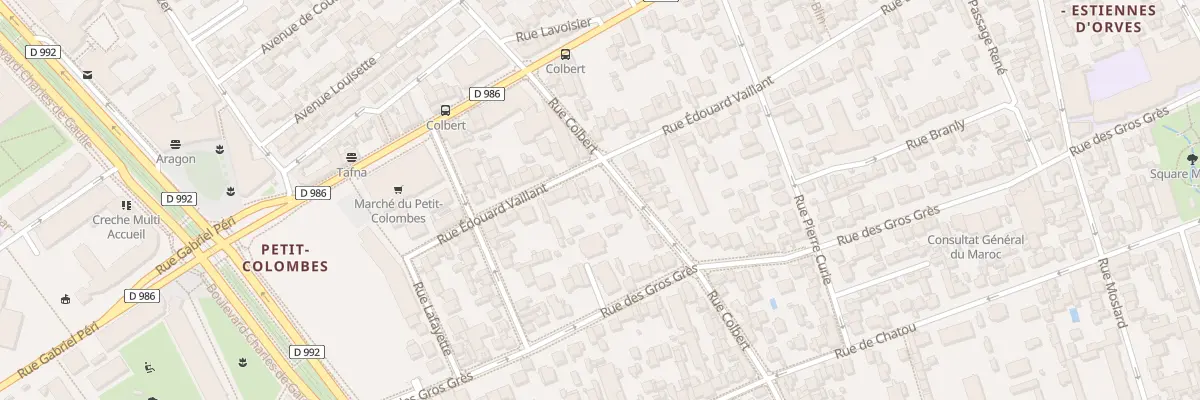 Plan du 91 Rue Edouard Vaillant à Colombes