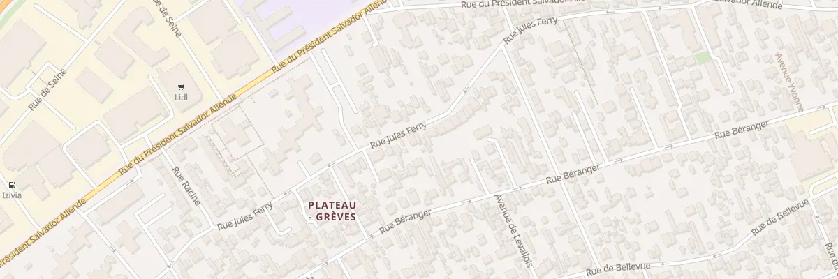 Plan du 119 Rue Jules Ferry à Colombes