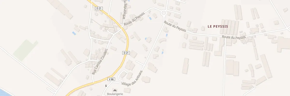 Plan du 221 Vge Village des Artisans à Livinhac-le-Haut