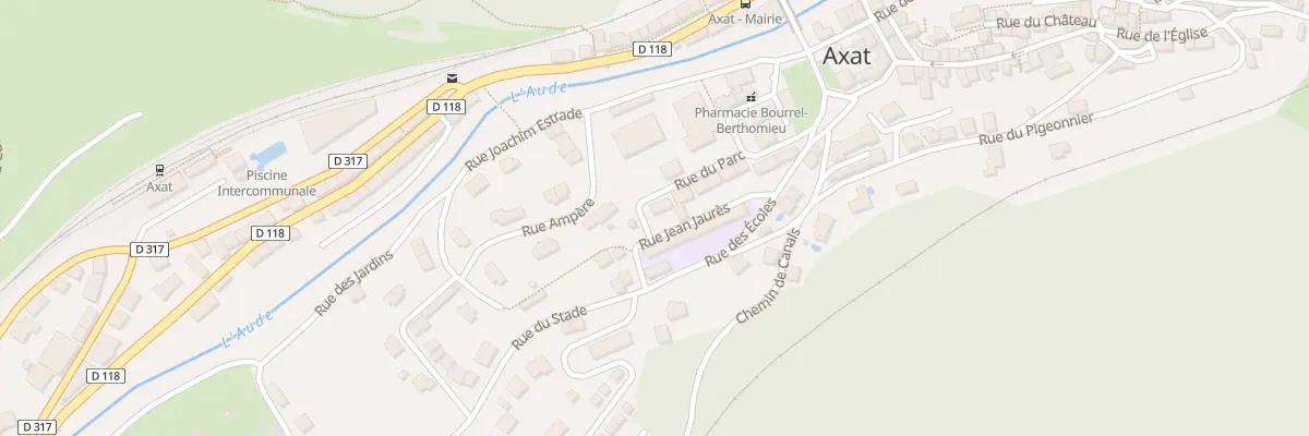 Plan du 2 Rue du Parc à Axat