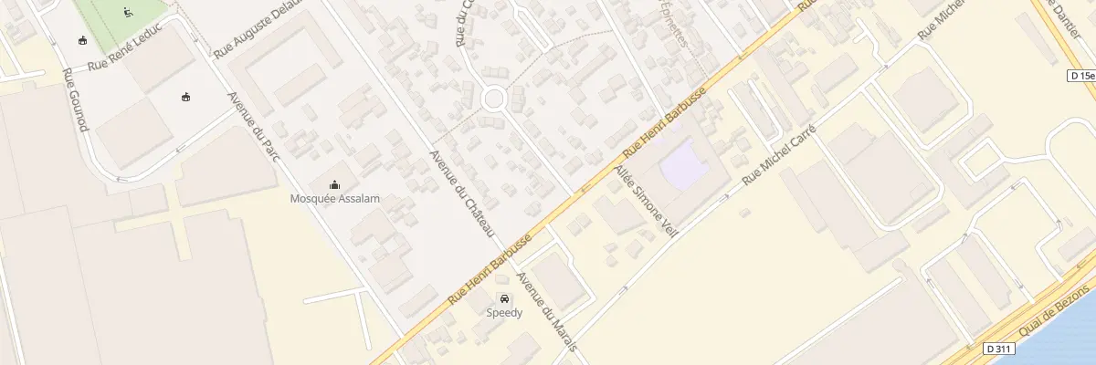Plan du 190K Rue Henri Barbusse à Argenteuil