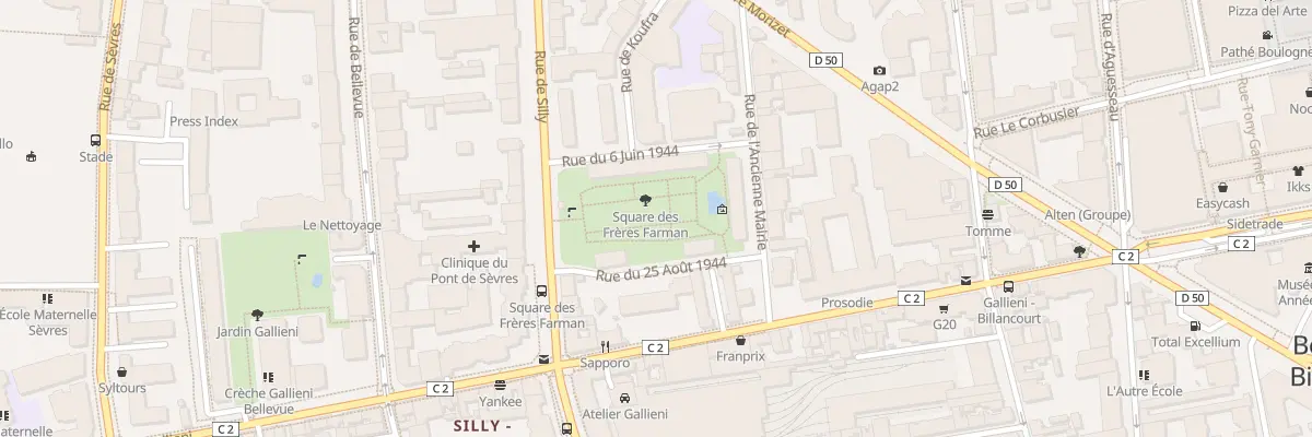 Plan du 3 Rue du 6 Juin 1944 à Boulogne-Billancourt
