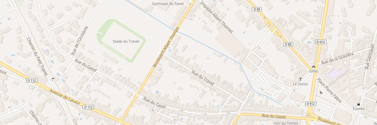 Plan du 44 Rue du Travet à Castres