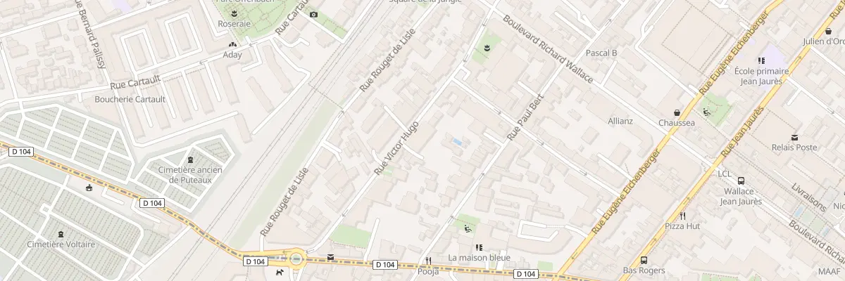 Plan du 32 Rue Victor Hugo à Puteaux