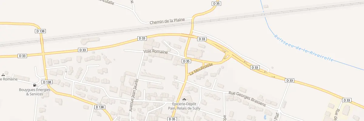 Plan du 1 Rue Voie Romaine à Villesèquelande