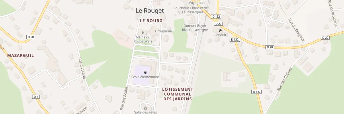 Plan du 1 Rue des Pervenches au Rouget-Pers