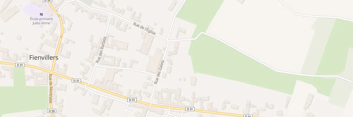 Plan du 26 Rue des Galets à Fienvillers