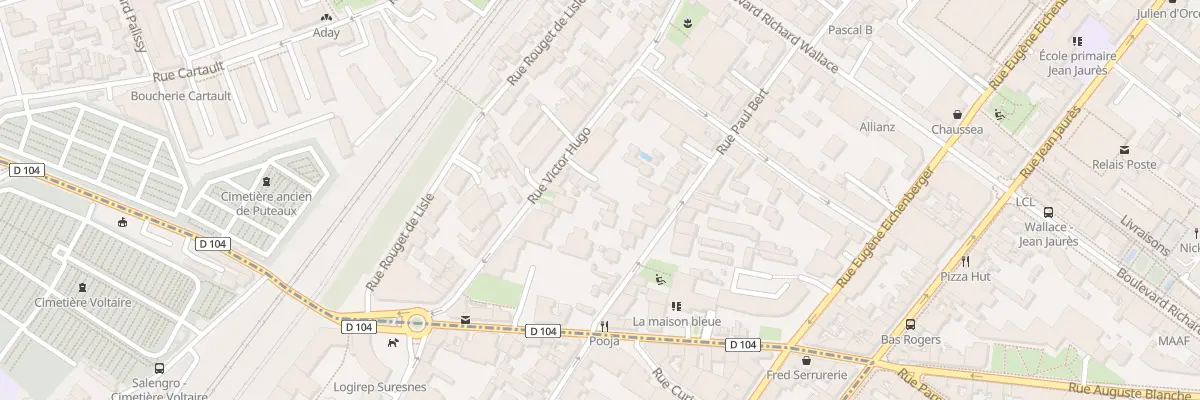 Plan du 24 Rue Victor Hugo à Puteaux