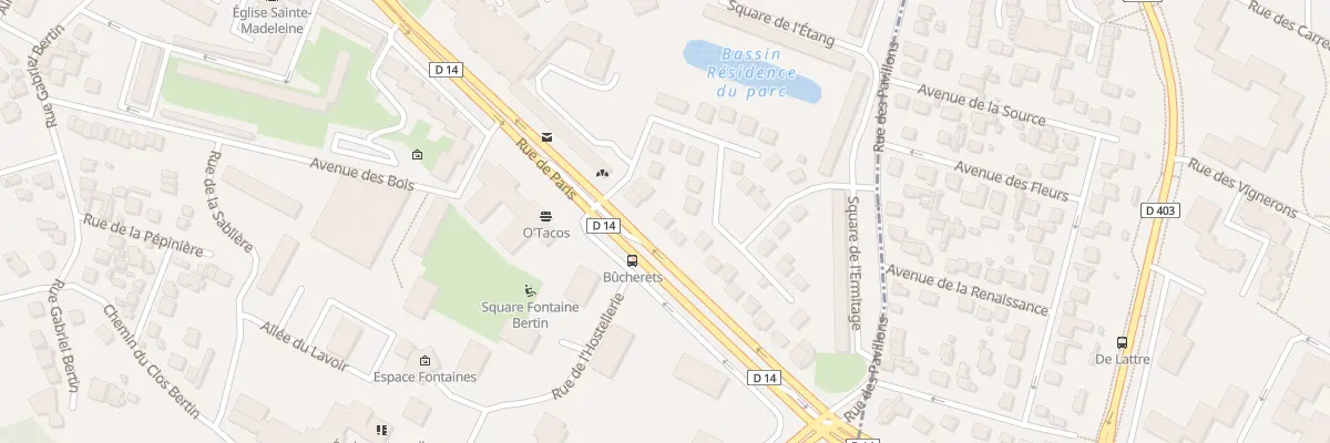 Plan du 22 Rue de Paris à Franconville